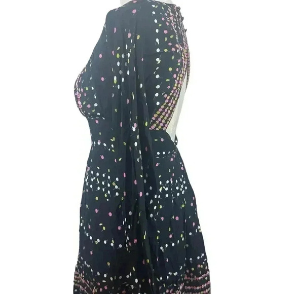 🔥 Host Pick 🔥 Free People dot patterned black dress with open back size 2 - Picture 3 of 11
